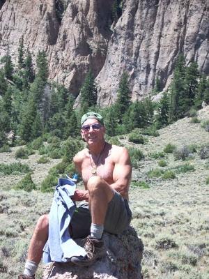 Resting during a Colorado hike!