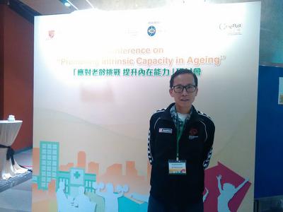 Me at a recent Symposium at Promoting Intrinsic Capacity in Aging